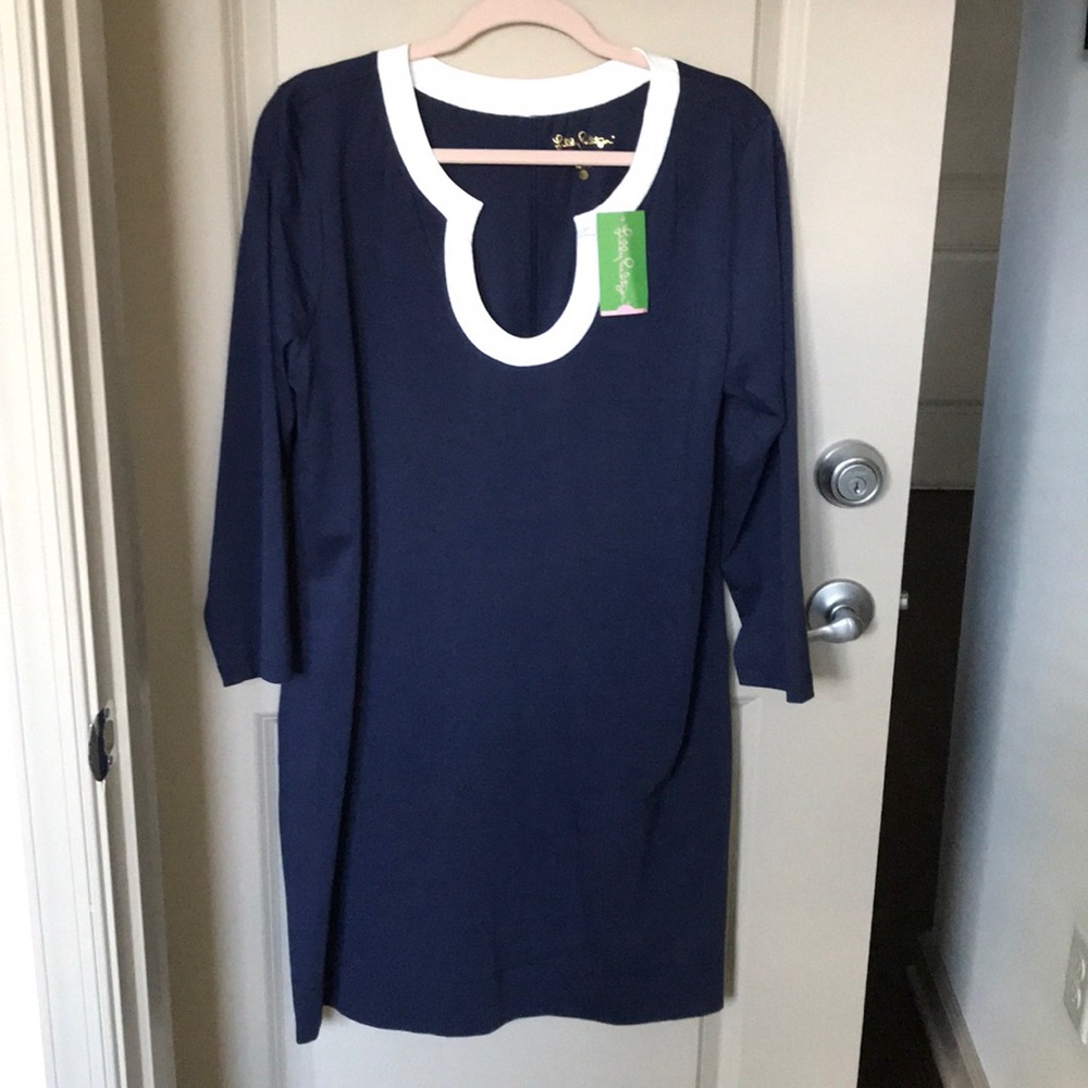 NWT Navy Lilly Pulitzer Marlina Dress Sz XL